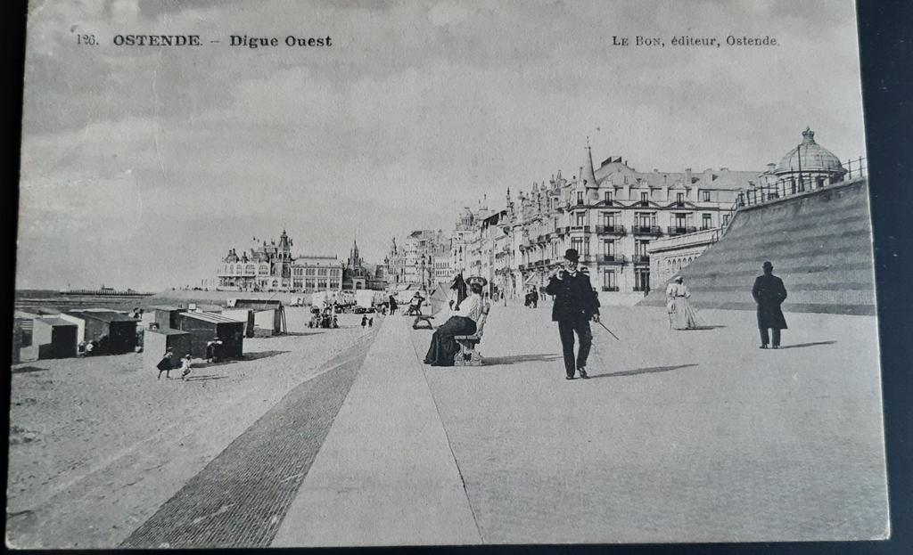 OSTENDE OOSTENDE à bord du DIGUE ZEEDIJK 1908, Enlèvement ou Envoi