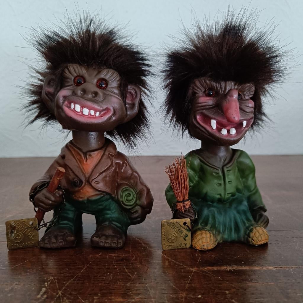 Vintage Bobblehead trollen W - Germany, Verzamelen, Ophalen of Verzenden, Zo goed als nieuw