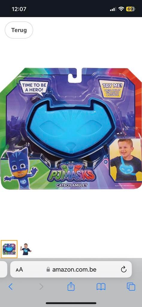 PJmasks Catboy Amulet, Ophalen of Verzenden, Zo goed als nieuw