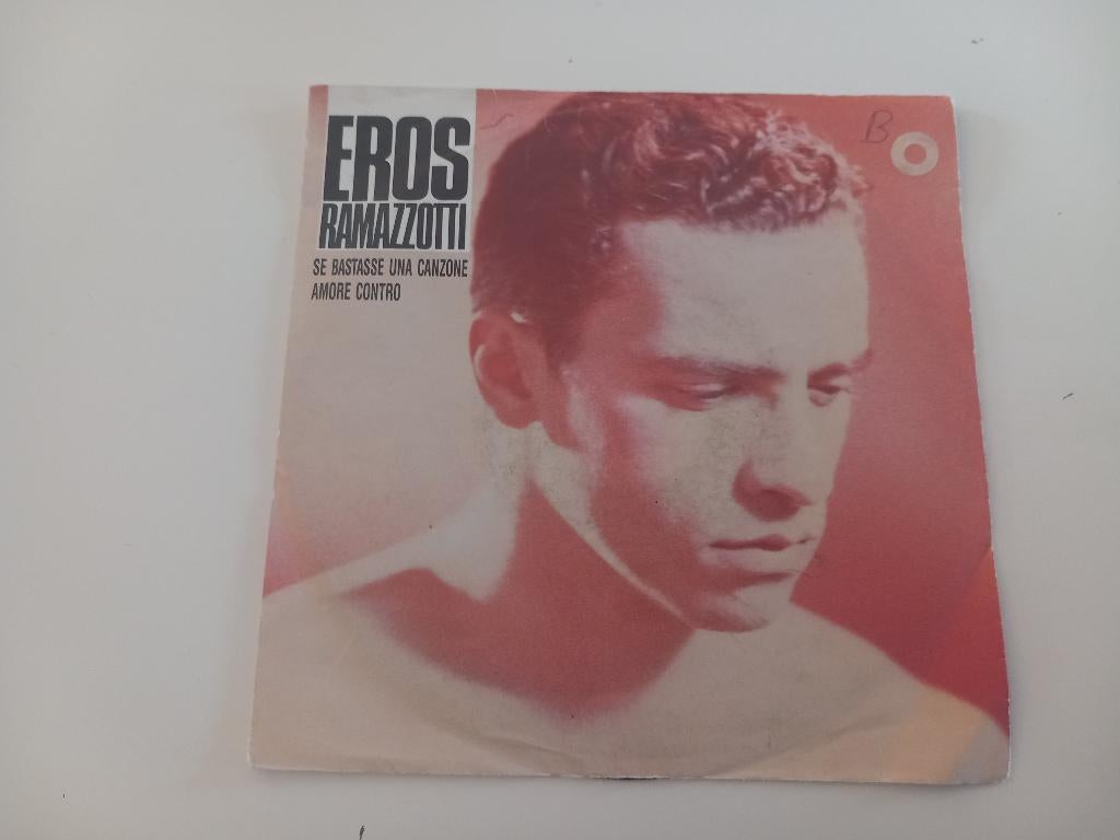 Single vinyle 7" Eros Ramazzotti Se bastasse Pop Rock Ballad, Enlèvement ou Envoi, Pop