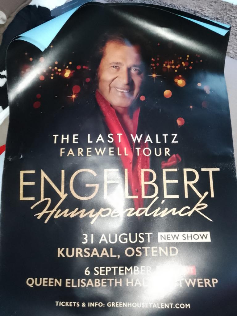 Affiche Engelbert Humperdinck, Verzenden