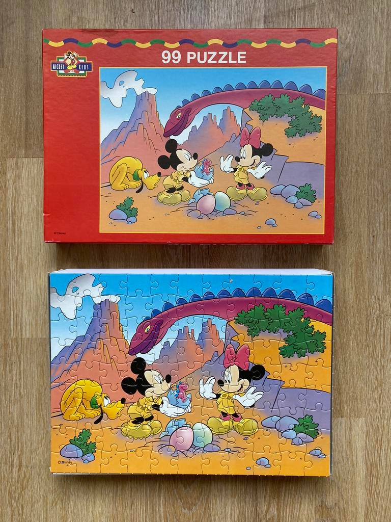 Disney kinderpuzzel (Mickey Mouse), Kinderen en Baby's, Ophalen, Meer dan 50 stukjes, Gebruikt