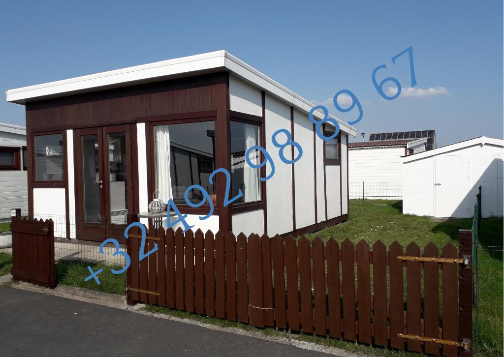A VENDRE  MER DU NORD SPACIEU CHALET 30m² 2 chambres, meublé, Immo, Résidences secondaires à vendre, Province de Flandre-Occidentale