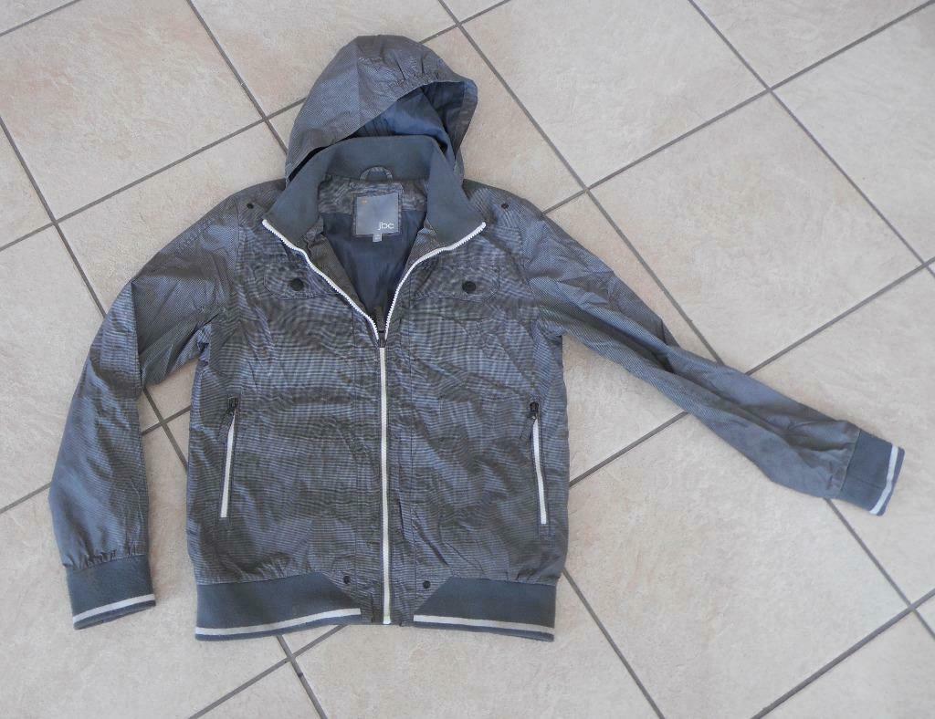 Blouson d'été léger, gris, taille 158/164, Kleding | Heren, Ophalen of Verzenden, Gedragen, Overige maten, Grijs