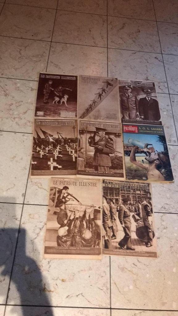 set van 8 geïllustreerde patriottijdschriften - militair the, Boeken, Ophalen, Gelezen