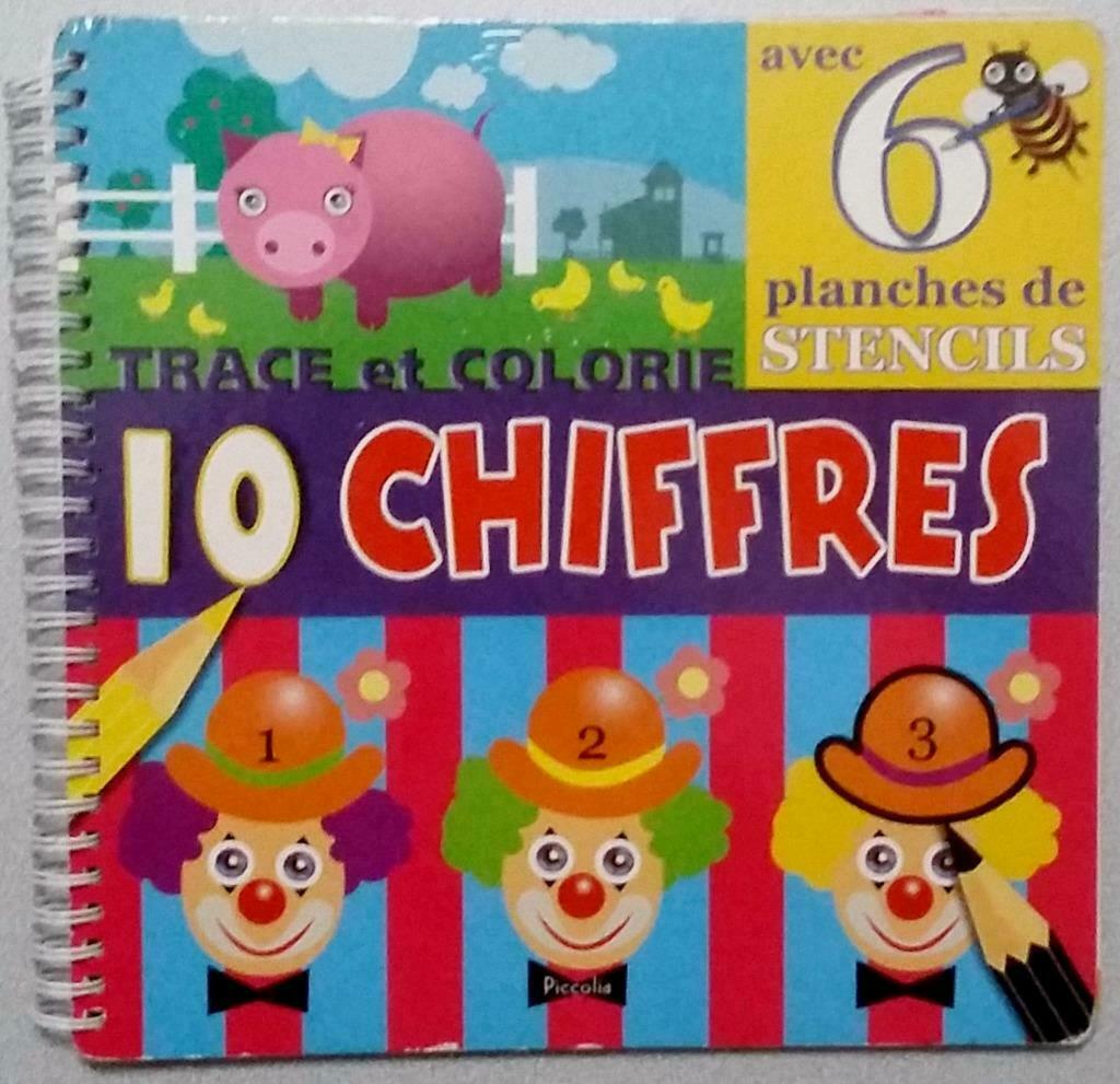 Trace et colorie 1 à 10 avec 6 planches pour enfant, Ophalen, Zo goed als nieuw, Ontdekken