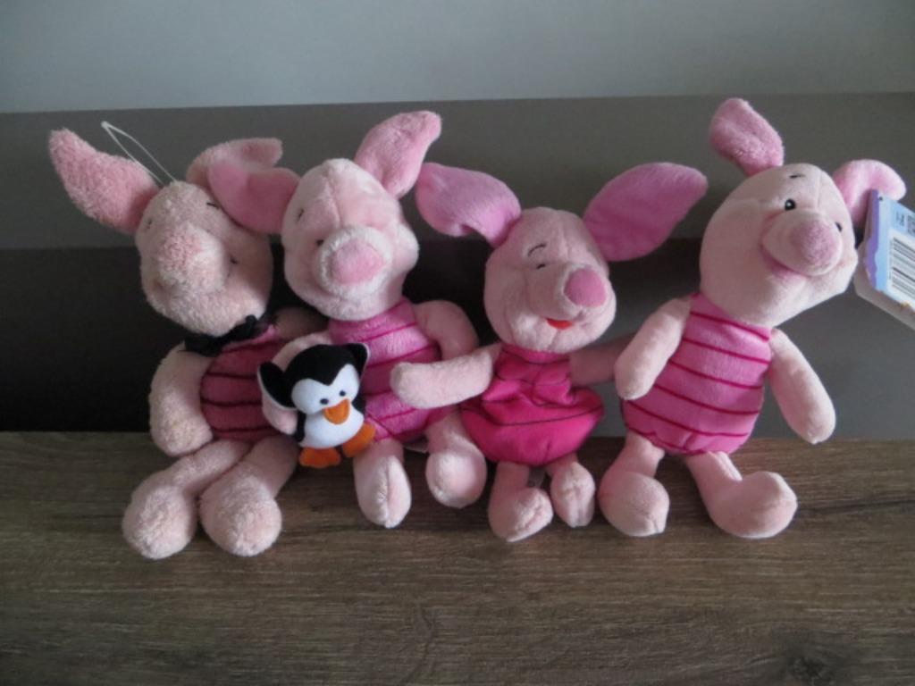 4 knorretjes - Knorretje - Winnie de Poeh - knuffel - pluche, Ophalen of Verzenden, Winnie de Poeh of vrienden, Zo goed als nieuw