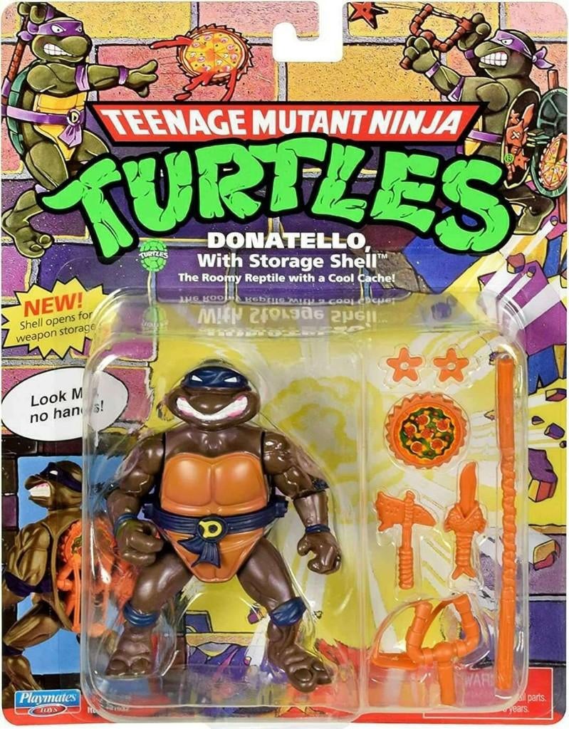 TMNT (1980's) - Donatello with Storage Shell - Retro 10cm, Collections, Jouets miniatures, Neuf, Enlèvement ou Envoi
