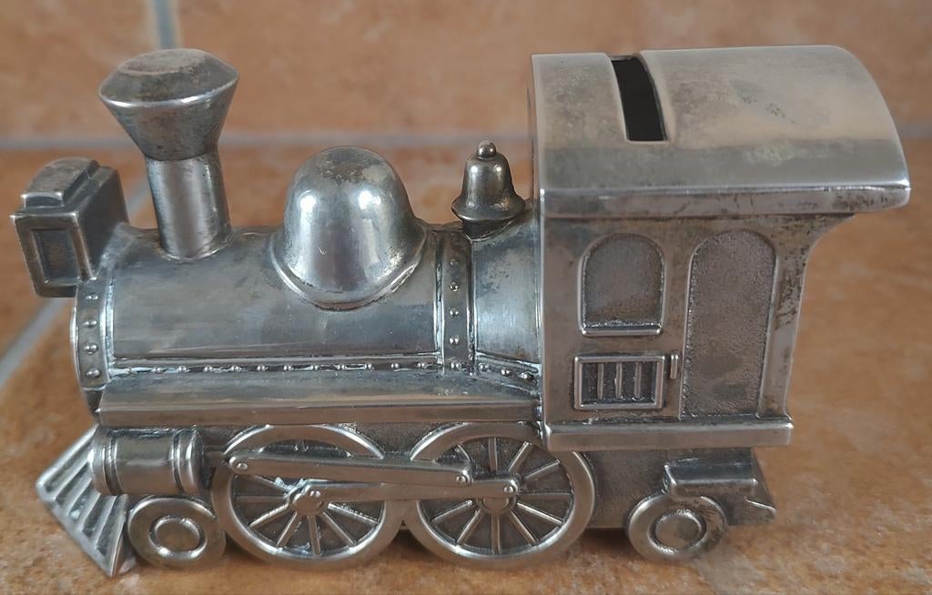 Vintage zilveren trein, Antiek en Kunst, Ophalen of Verzenden