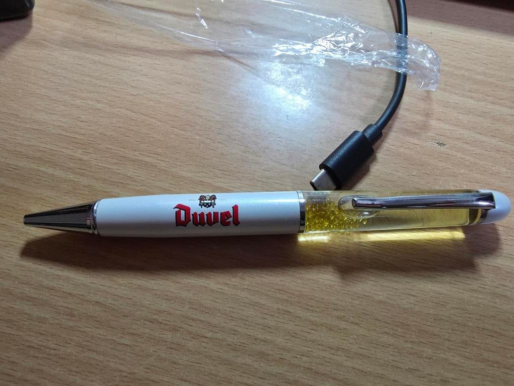 Stylo bille duvel avec bulles qui bouge, Neuf, Autres marques, Enlèvement ou Envoi, Stylo
