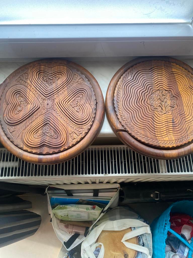 Houten fruithouder of pannenlap, Ophalen, Zo goed als nieuw, Overige materialen, Overige typen