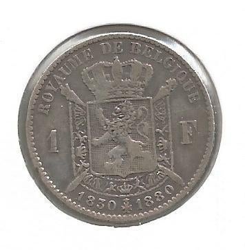 13914 * LEOPOLD II * 1 frank 1830-80, Verzenden, Zilver