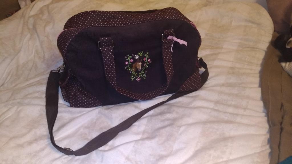Superbe sac de voyage pour jeunes amazones - Saint Gift, Enlèvement ou Envoi, Comme neuf, Brun