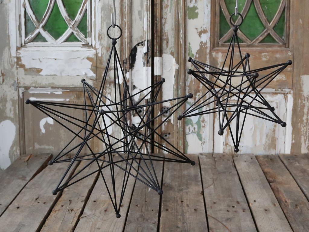 Decoratie Ster Kerst  -Chic Antique- Landelijk ijzer, Diversen, Kerst, Nieuw, Ophalen of Verzenden