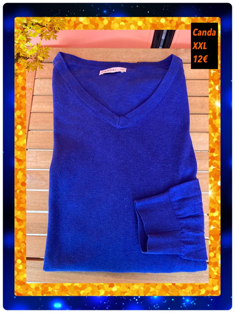 Herentrui XXL. Canda, Blauw, Overige maten, Ophalen of Verzenden, Zo goed als nieuw