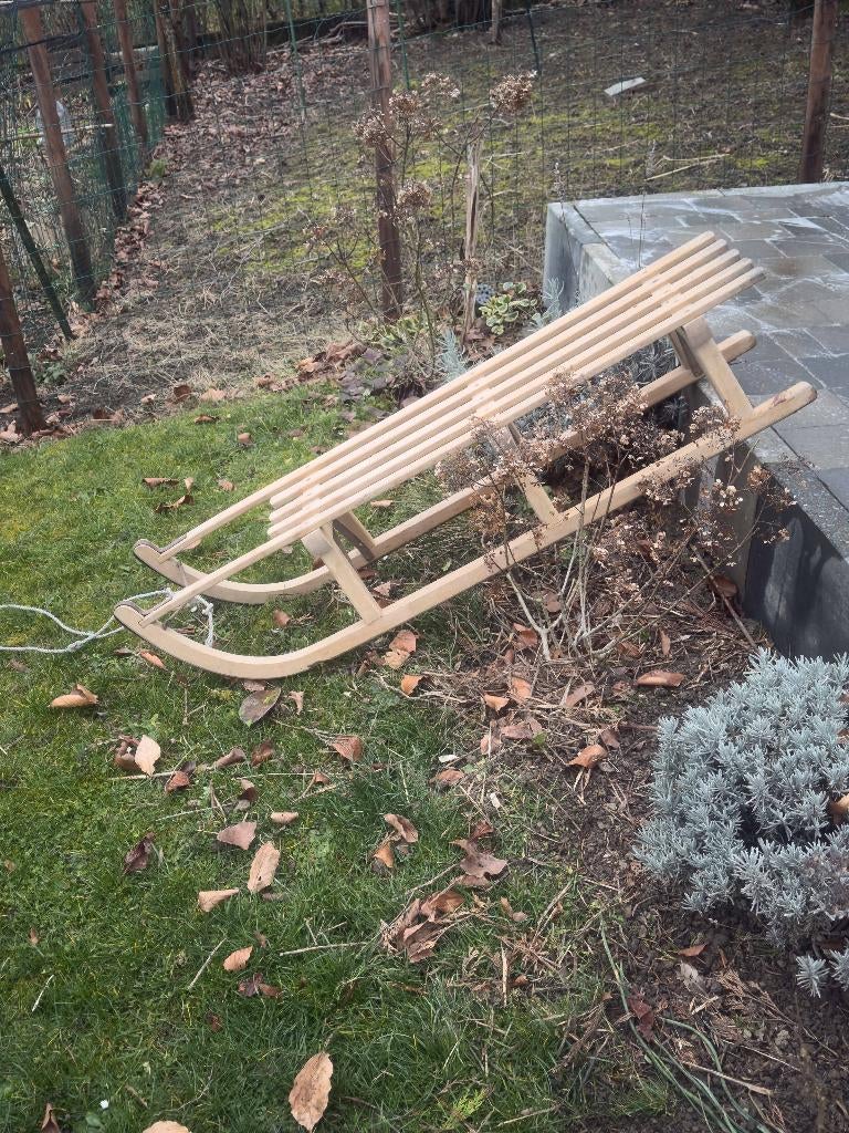Luge en bois Davos 115, Ophalen, Gebruikt, Hout