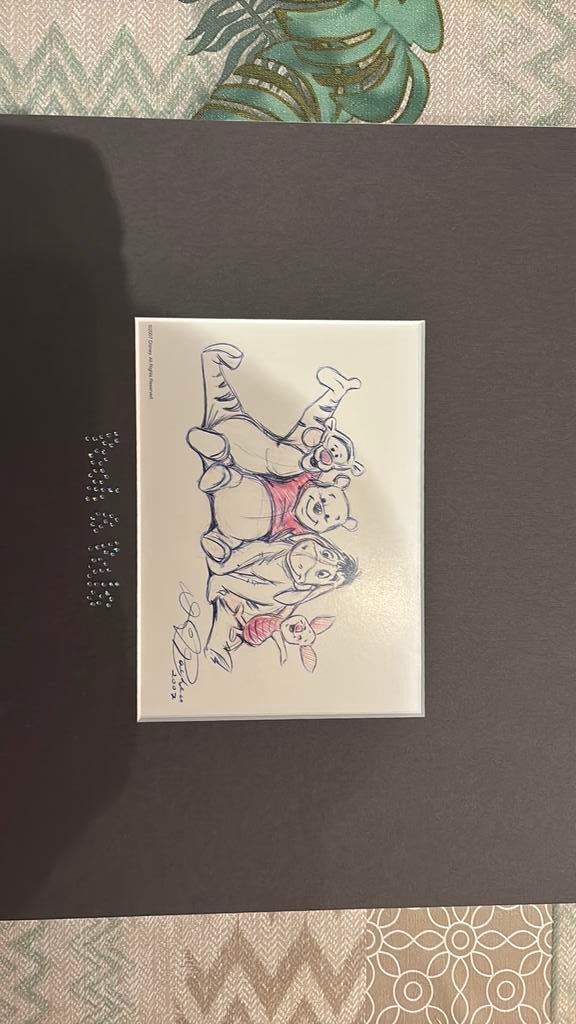 Tekening Winnie the pooh & friends Swarowski, Ophalen