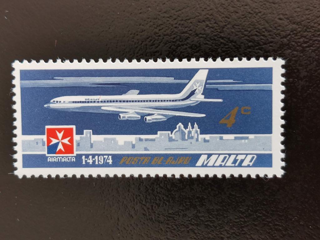 Malta 1974 - luchtpost, oprichting van Air Malta vliegtuig**, Ophalen of Verzenden, Malta, Postfris