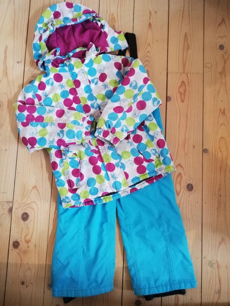 skipak broek met bretellen + vest 8 jaar / 128, Kinderen en Baby's, Kinderkleding | Maat 128, Gebruikt, Meisje, Sport- of Zwemkleding
