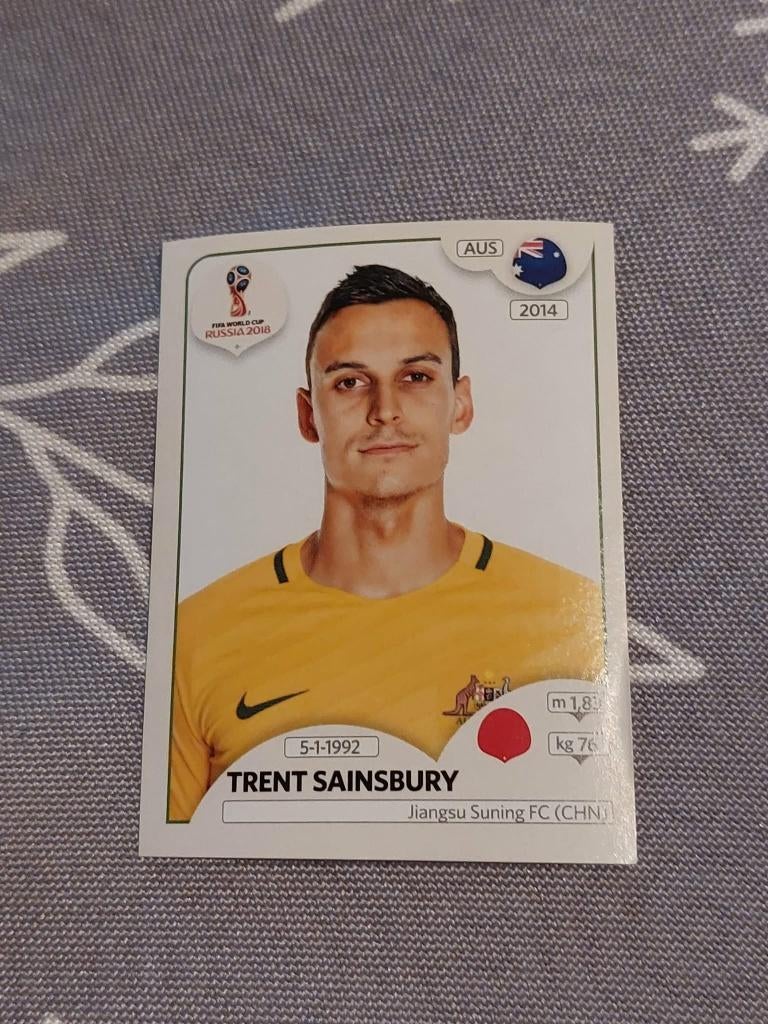 Panini / Sticker / Trent Sainsbury / Australië / WK 2018, Verzenden, Zo goed als nieuw, Poster, Plaatje of Sticker