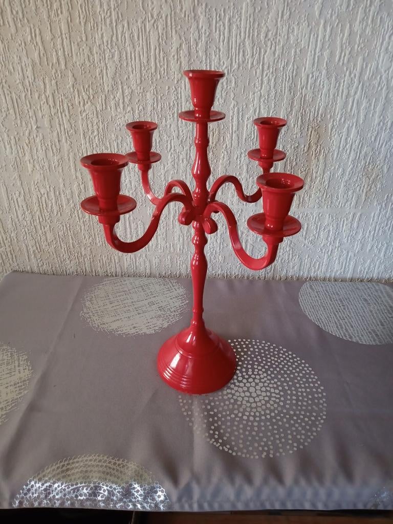 Bougeoir H.39 cm Neuf, 25 à 50 cm, Enlèvement, Chandelier, Neuf