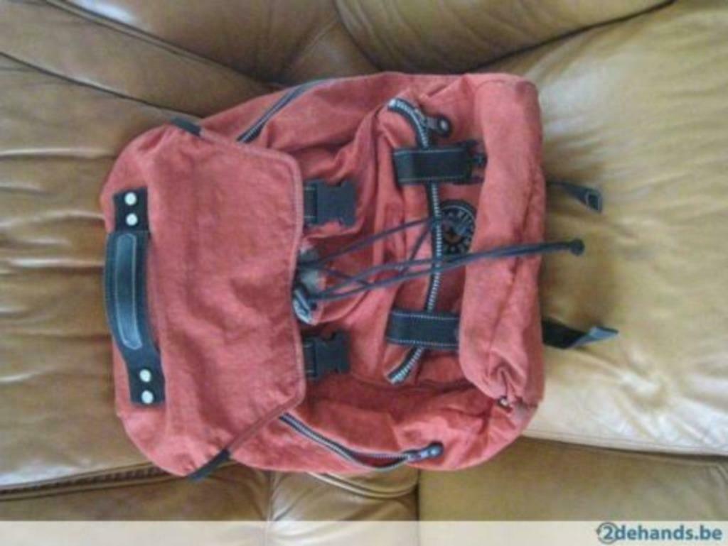 Sac d'école / sac à dos Kipling orange spacieux, Enlèvement ou Envoi, Comme neuf, Orange, Sac à dos