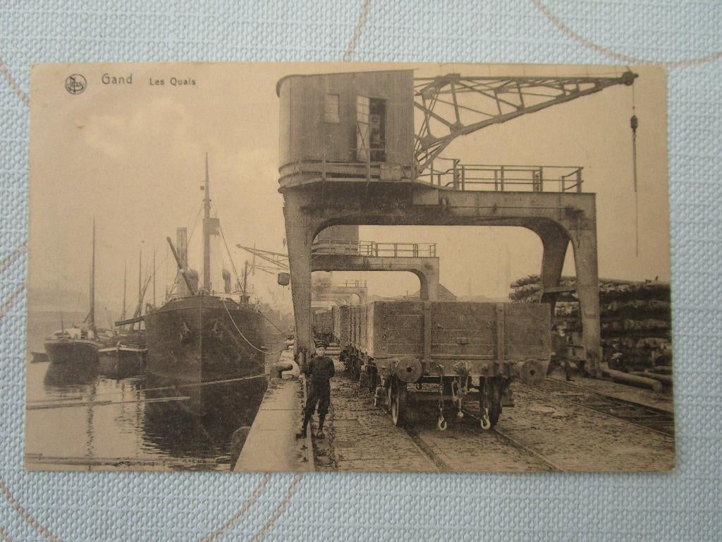 postkaart Gand( Gent), Les Quals 14-18, Ophalen, Marine, Overige typen