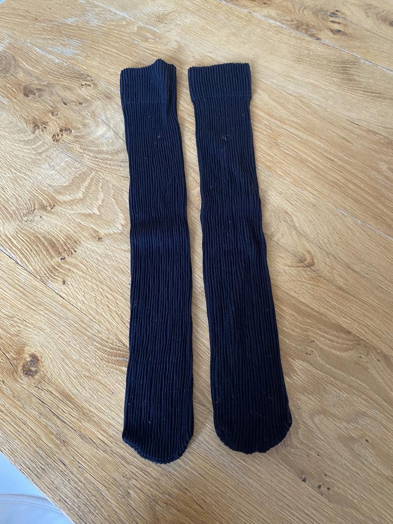 Zwarte over de kniekousen, Enlèvement ou Envoi, Utilisé, Chaussettes, Fille