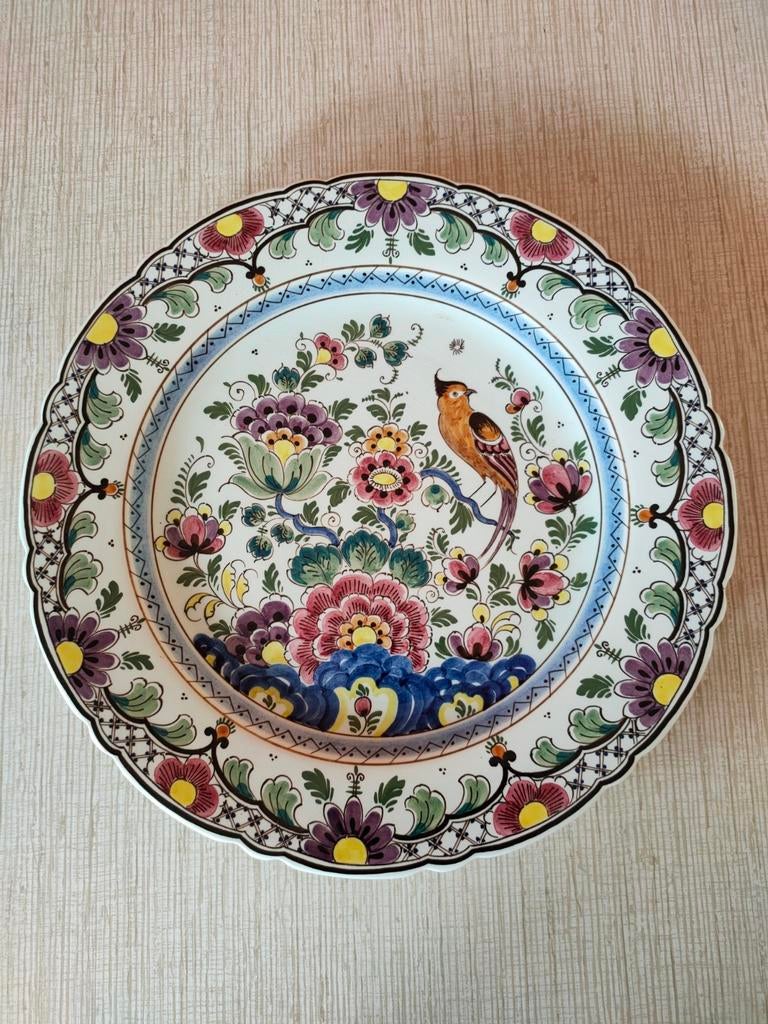 Antiek hangsierbord met vogeltje., Ophalen of Verzenden