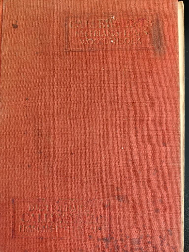 Callewaert's nederlands-frans en frans-nederlands, Antiek en Kunst, Ophalen of Verzenden
