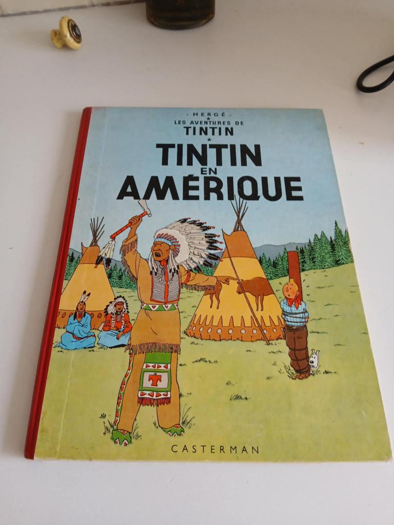 BD TINTIN en AMERIQUE série B, Livres, Enlèvement, Utilisé, Hergé.