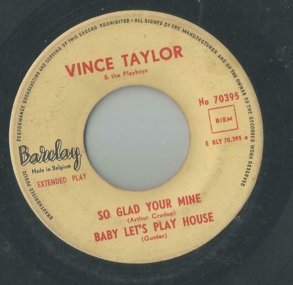 Vince Taylor  – So glad your mine / Lone Tall Sally + 2 – EP, Enlèvement ou Envoi, Utilisé, Pop, 7 pouces