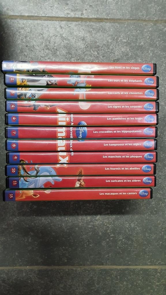 Lot de DVD le monde merveilleux des animaux Disney, Cd's en Dvd's, Ophalen, Zo goed als nieuw