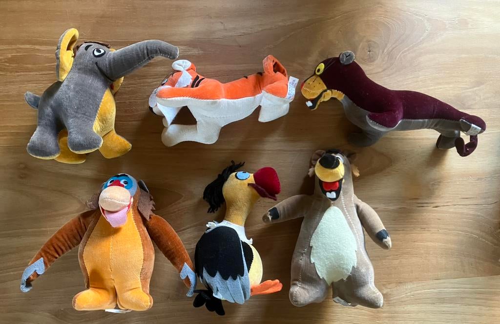 6 Jungle Book popjes 1966, Verzamelen, Ophalen of Verzenden, Gebruikt, Pop
