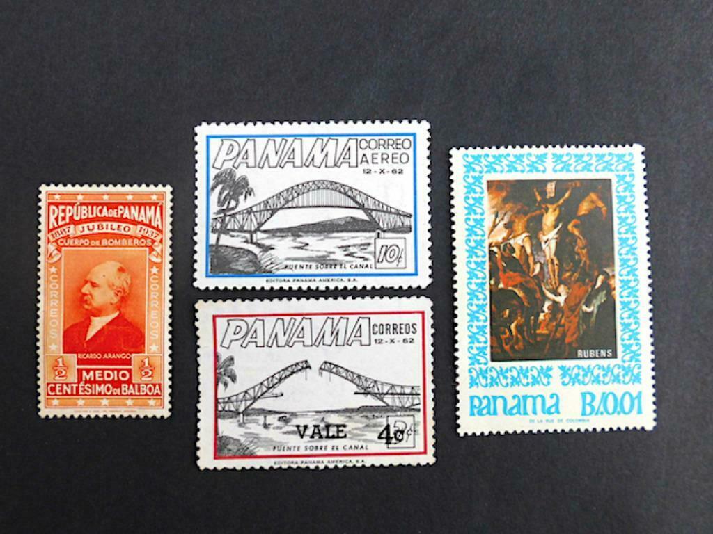 Panama : 4 postzegels (1937 - 1967), Ophalen of Verzenden, Postfris, Midden-Amerika