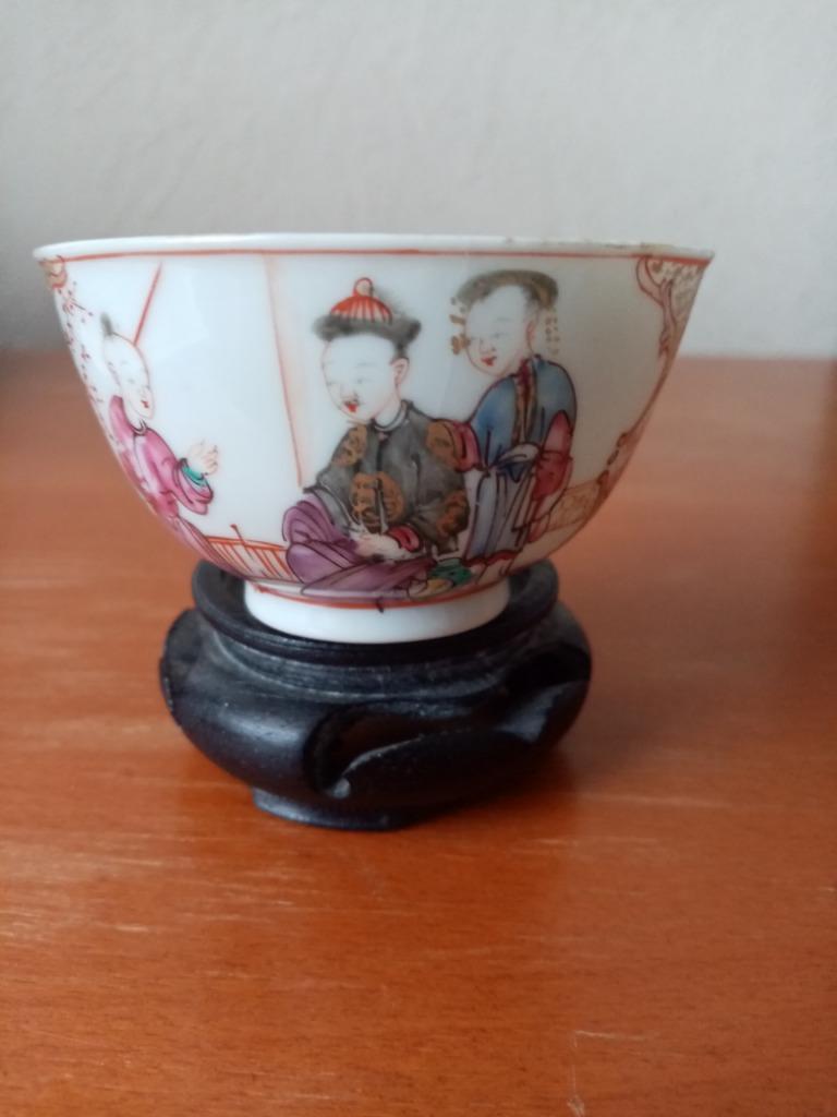 Theezakje „Mandarijn” Chinees porselein Qianlong periode, Ophalen of Verzenden
