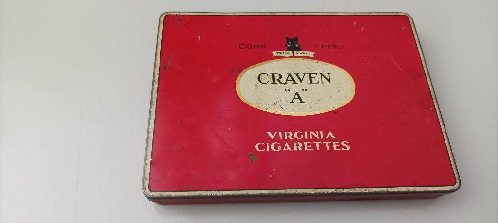 ancienne boite en métal Craven "A" Virginia cigarettes, Enlèvement ou Envoi, Utilisé, Autre