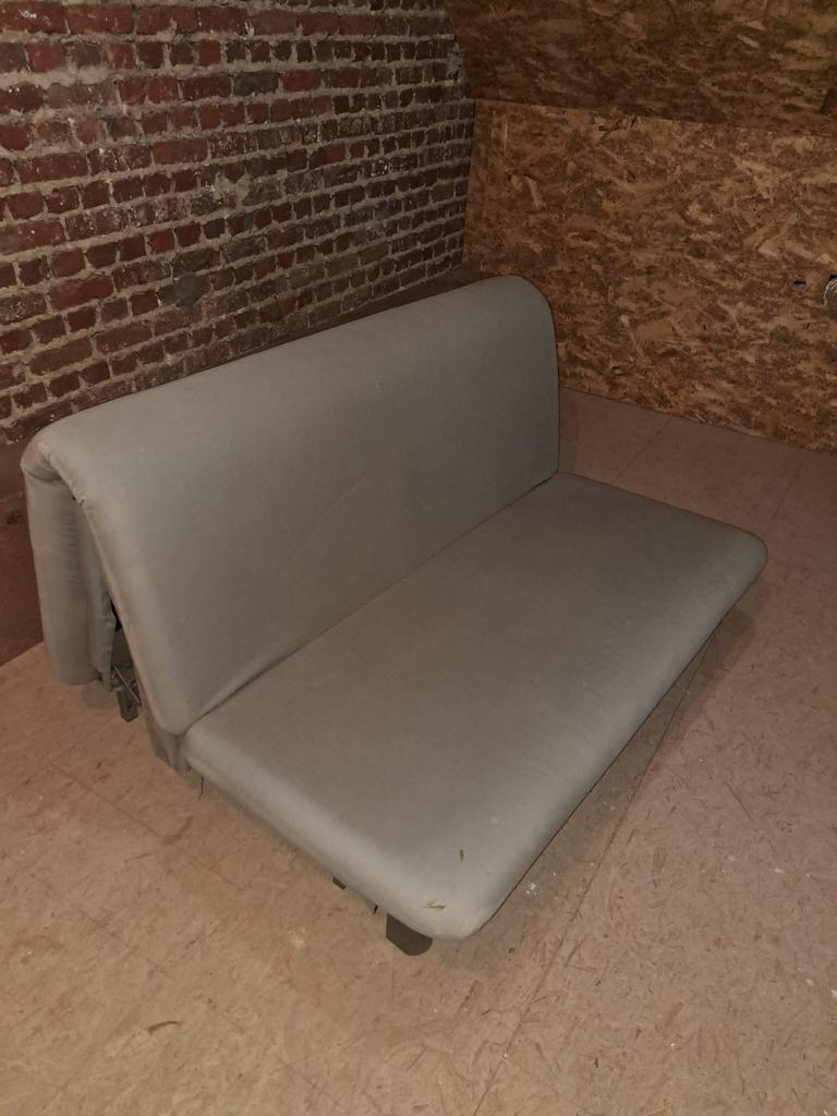 Zetelbed met matras, Ophalen, Gebruikt, 140 cm, Twijfelaar