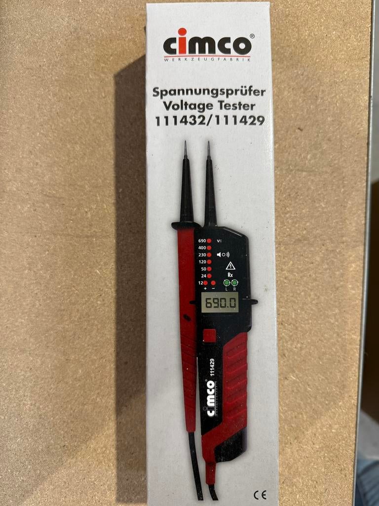 Cimco spanningsmeter, Verzenden, Nieuw