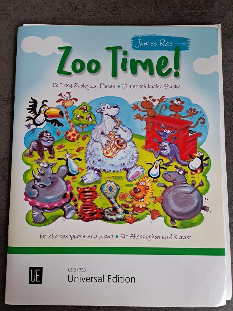 Zoo time muziekboek saxofoon piano, Muziek en Instrumenten, Ophalen, Saxofoon