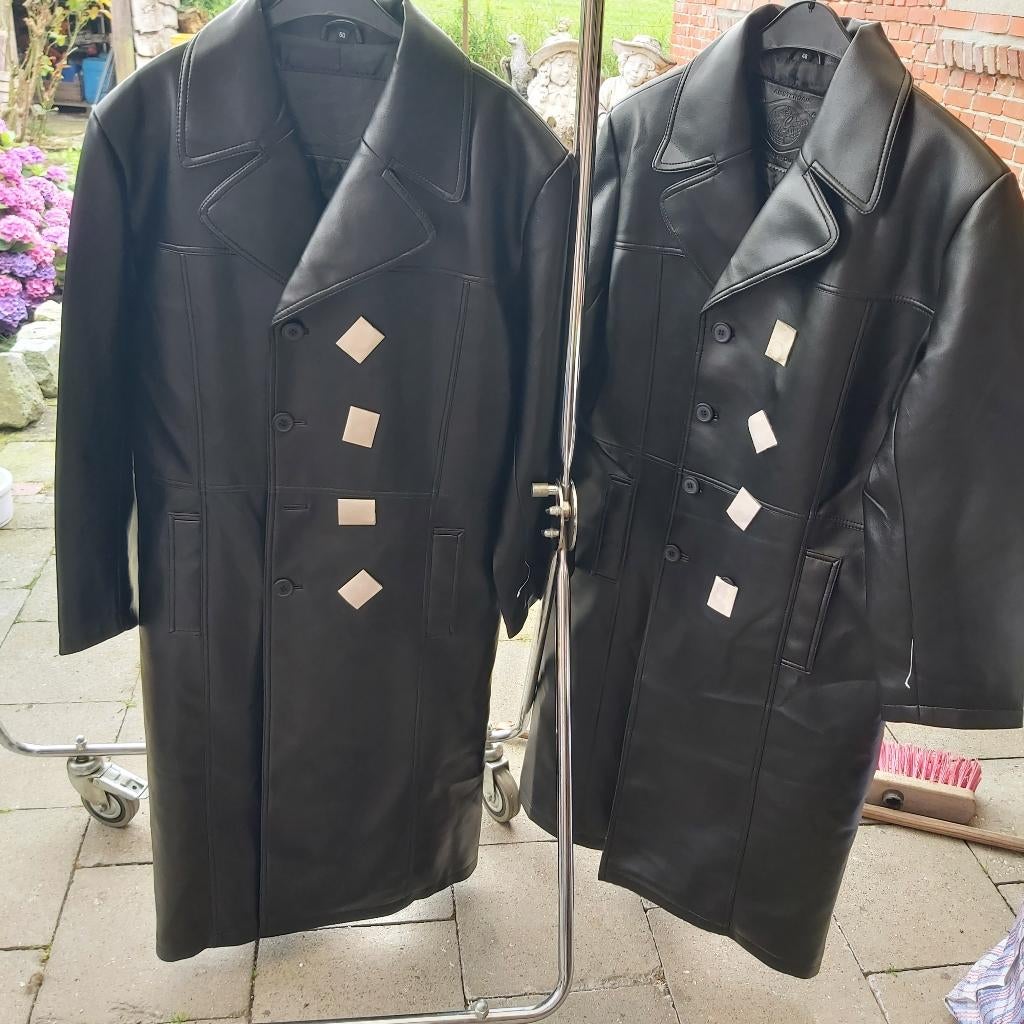 Vestes pour hommes en cuir similaire, différents modèles, Enlèvement ou Envoi, Neuf, Taille 48/50 (M), Noir
