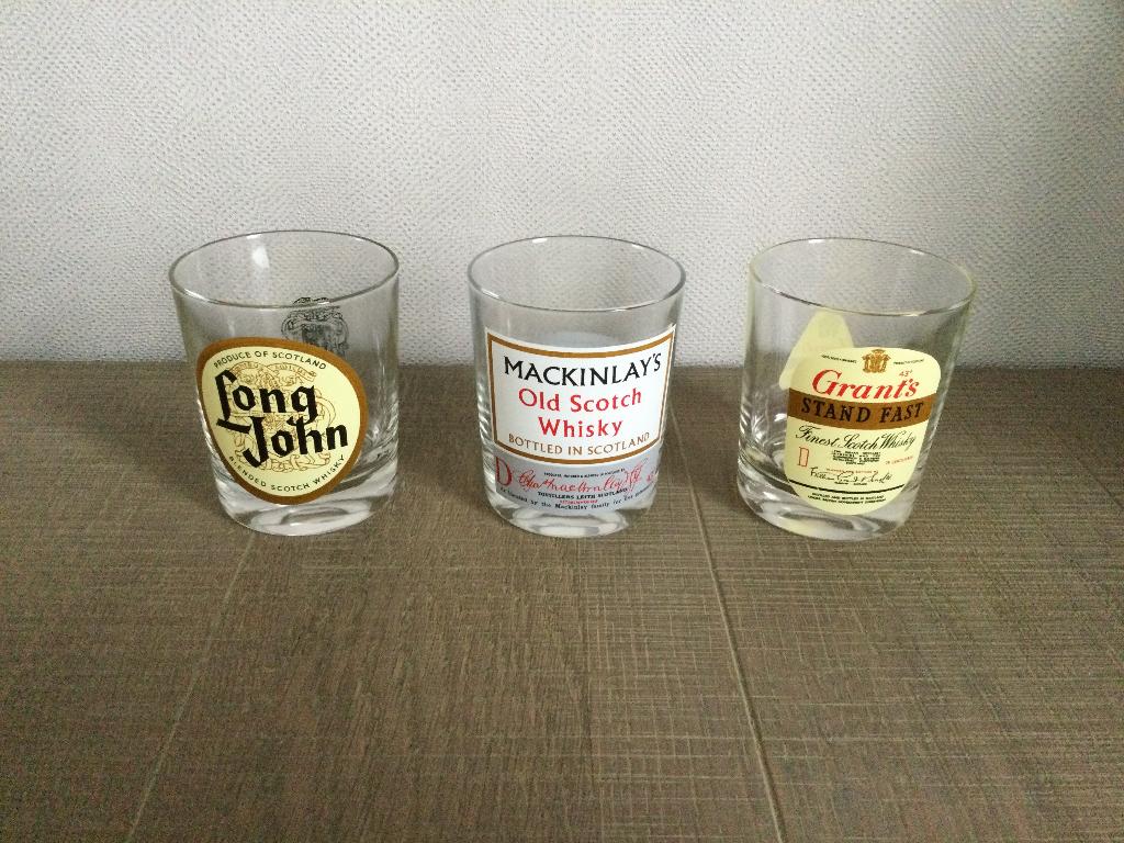 Set 3 glazen Whisky als nieuw, Ophalen of Verzenden, Zo goed als nieuw