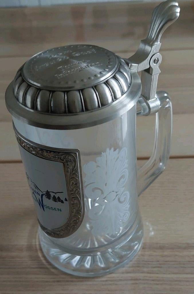 Verre bière autrichien. Verre et étain, Collections, Enlèvement ou Envoi, Neuf, Verre à bière