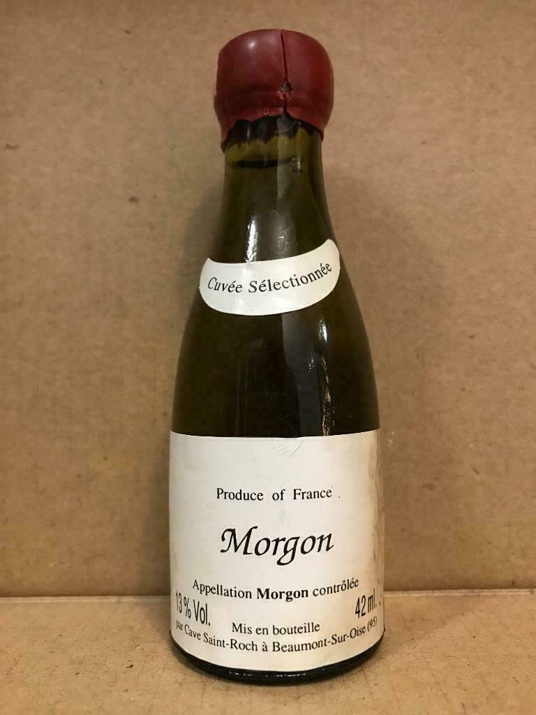 Morgon - Saint-Roch - Mignonnette d'alcool - 42 ml - France, Enlèvement ou Envoi, Pleine, Vin blanc, Utilisé