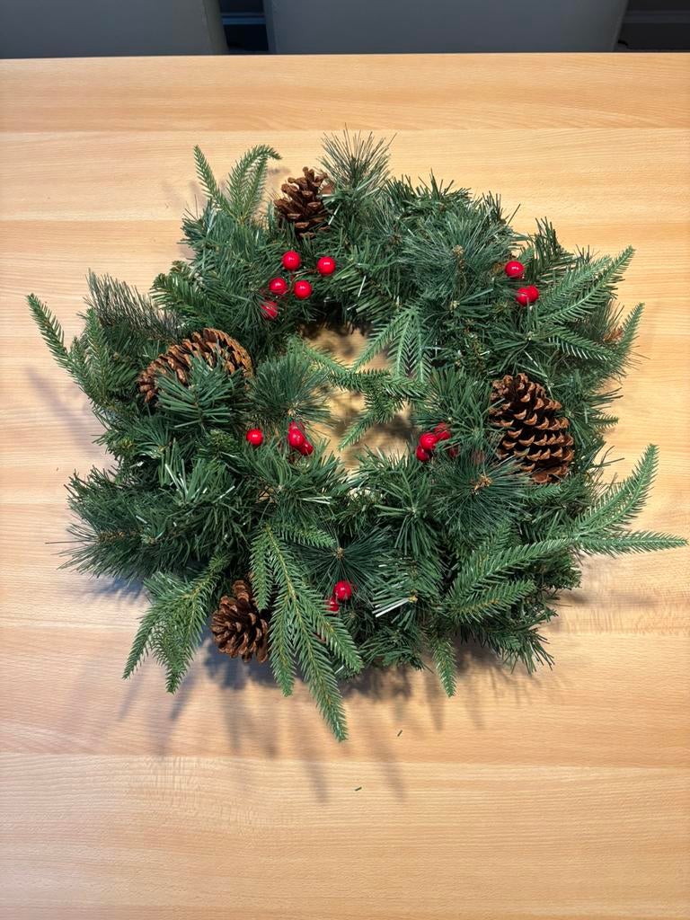 Kerstkrans, Ophalen of Verzenden, Zo goed als nieuw