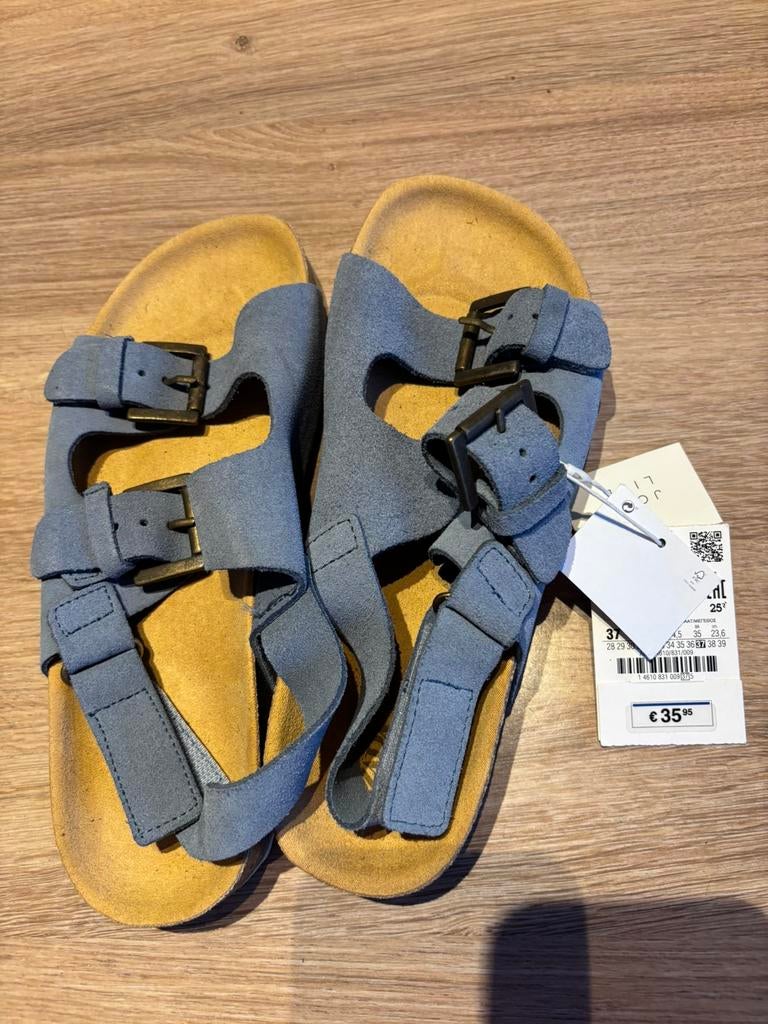 Nieuwe blauwe sandalen van Zara, maat 37, Ophalen of Verzenden