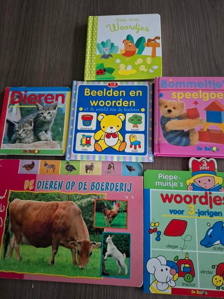 6 boekjes beelden en woordjes, alles 12€, Enlèvement ou Envoi, Comme neuf