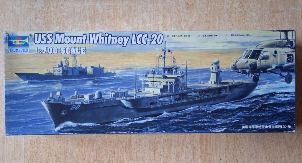 USS Mount whitney LCC-20, Trumpeter 1/700, Enlèvement ou Envoi, Comme neuf, 1:200 ou moins, Autres marques
