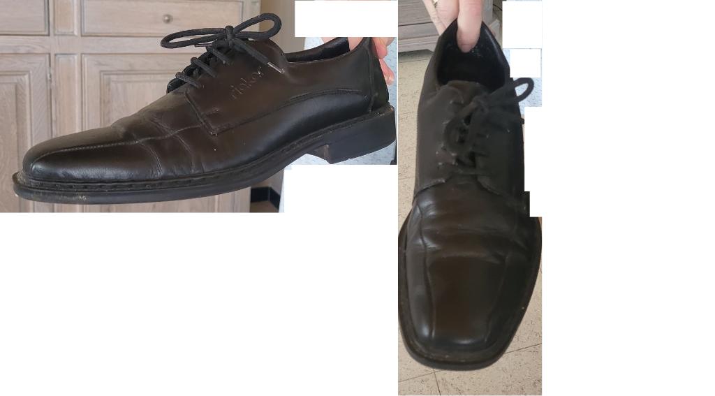 Rieker herenschoenen maat 43-43.5, Verzenden, Zwart, Rieker, Gedragen