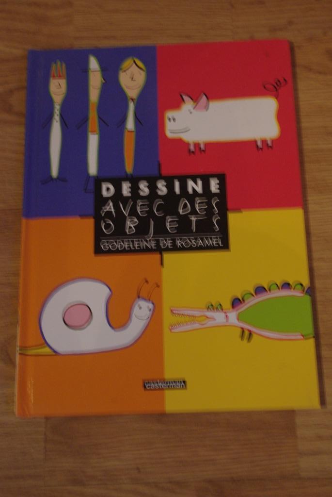 Livre : Dessine avec des objets, Livres, Garçon ou Fille, Enlèvement ou Envoi, Utilisé, 4 ans